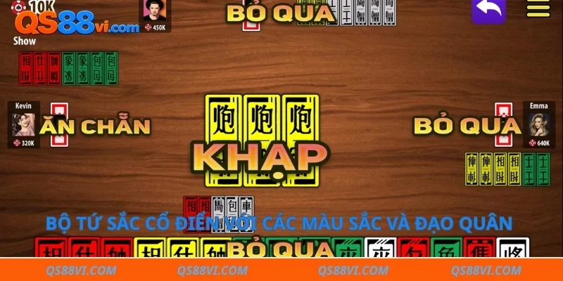 Bộ tứ sắc cổ điển với các màu sắc và đạo quân đặc trưng