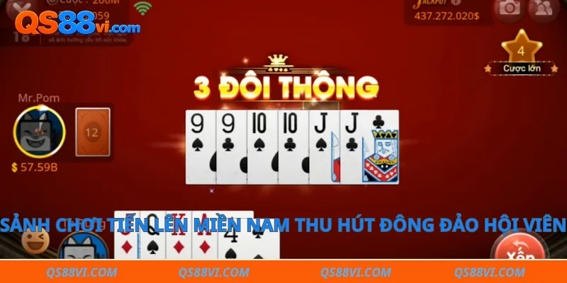 Sảnh chơi tiến lên miền nam thu hút đông đảo hội viên tham gia
