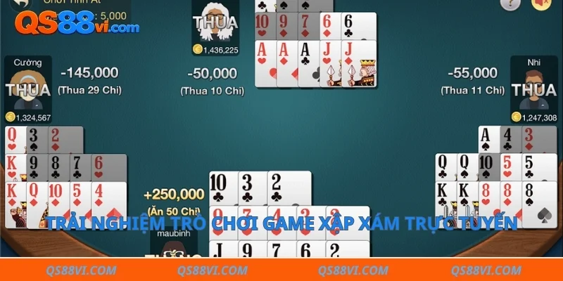 Trải nghiệm trò chơi game xập xám trực tuyến kịch tính